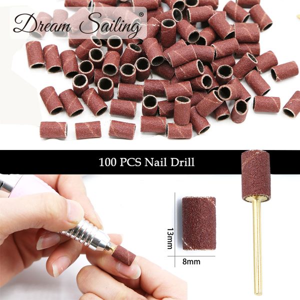 

100 pcs of nail drill bit 80"120"180"sanding band nail tool pedicure electric manicure drill machine accessories replacement