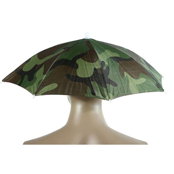 

fishing cap outdoor sport umbrella hat hiking camping headwear cap head hats camouflage foldable sunscreen shade umbrella hat, Black;white