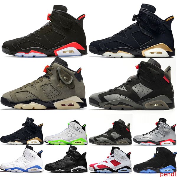 

2020 travis scotts black infrared 6 6s men basketball shoes psg dmp 3m reflective washed denim mens designer trainers sneakers us 7-13