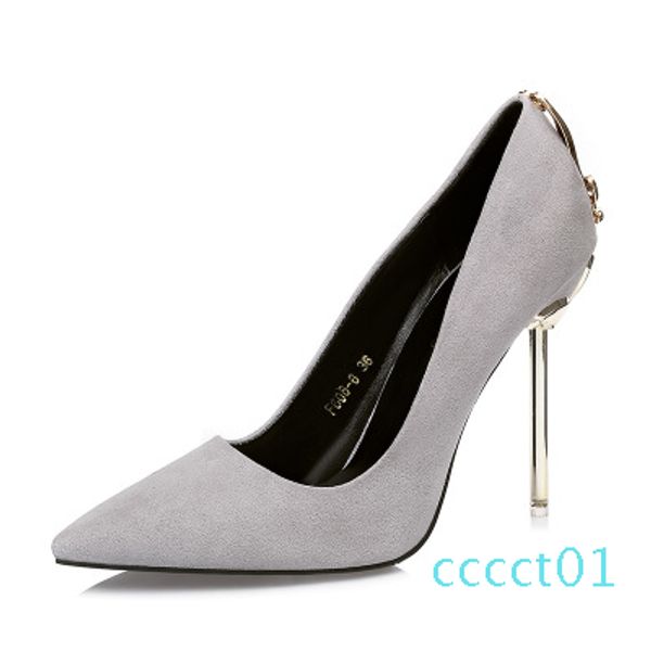 

europe and the united states 2019 new women's shoes high-heeled shoes with wild slim red wedding ct01, Black