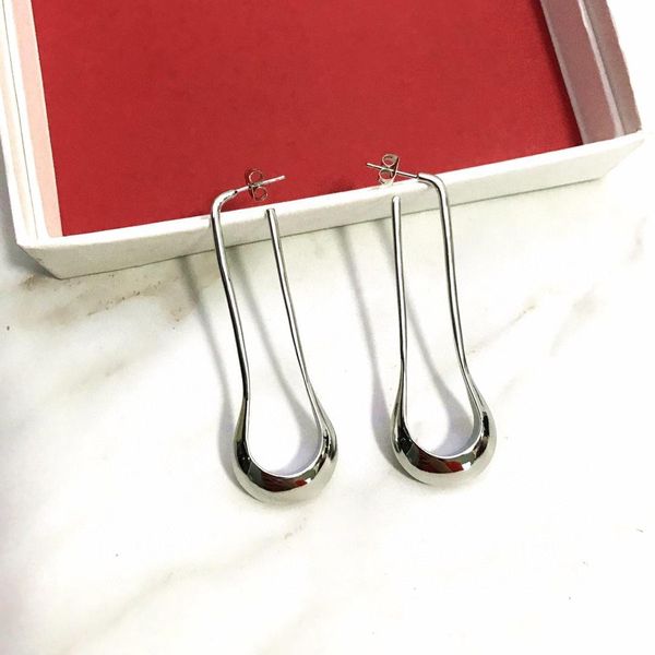 

new electroplating thick gold anti-fading personality designer earrings luxury designer jewelry women earrings, Golden