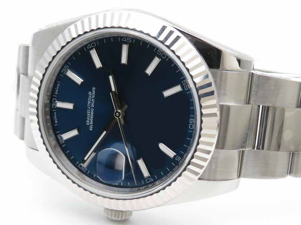 

men's 41mm mens automatic 2824 eta ar factory watches blue 904l steel bracelet perpetual men watch 116334 126334 men's business wr, Slivery;brown