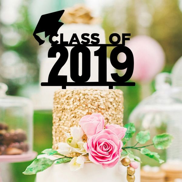 

congrats grad cake er black class of 2019 cake picks ers for college graduate high school graduation