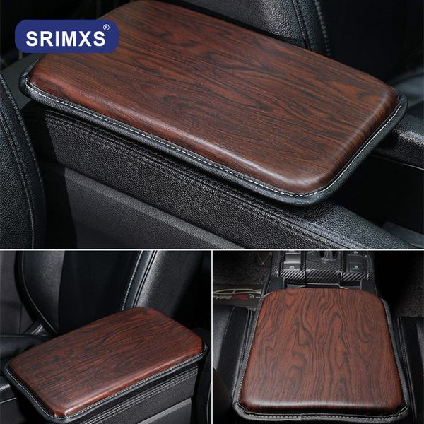 

анти царапины автомобили подлокотник pad cover износостойкой консоли styling кожи pu универсального вуд зернистой подушка protector
