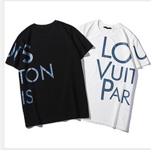 

2020 лето мужские футболки с буквами дизайнера бренда футболки с letters printed casual с короткими рукавами мужские tee роскошные рубашки т, White;black