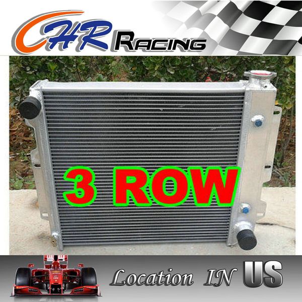 Aluminum Radiator For 87-95 Jeep Wrangler TJ YJ V8 Conversion 97-02