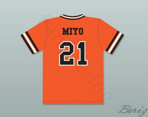 

wholesale mens miyo #21 dragons baseball jerseys pullover vintage moive miyo orange stitched shirts s-xxxl, Blue;black