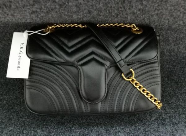 

2020 classic leather crossbody bag gold chain women marmont bags handbags shoulder bags tote bags gshan454
