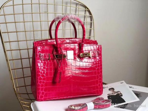 

shoulder bagscross bodytoteshandbags brand fashion luxury designer bags famous women fashion classics crocodile-striped cowhide 12n