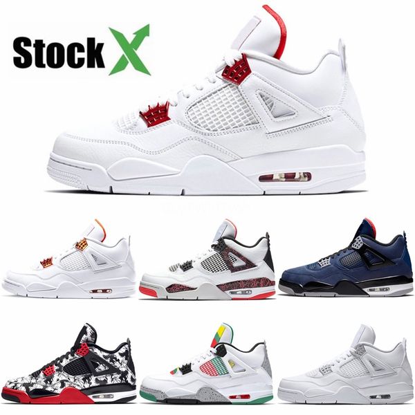 

white x 4 sp wmns sail muslin white black men basketball shoes good quality off 4s mens designer sports sneakers trainer #897