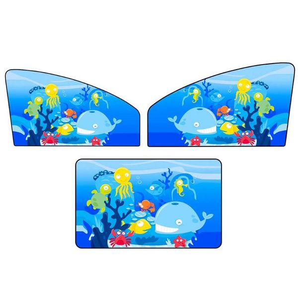 

sea world universal magnetic car auto side window sunshade curtain summer