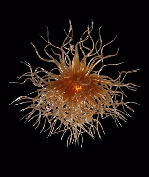 

new arrival amber pendant lamp western style popular crystal chain chandelier hanging lamp for villa deco