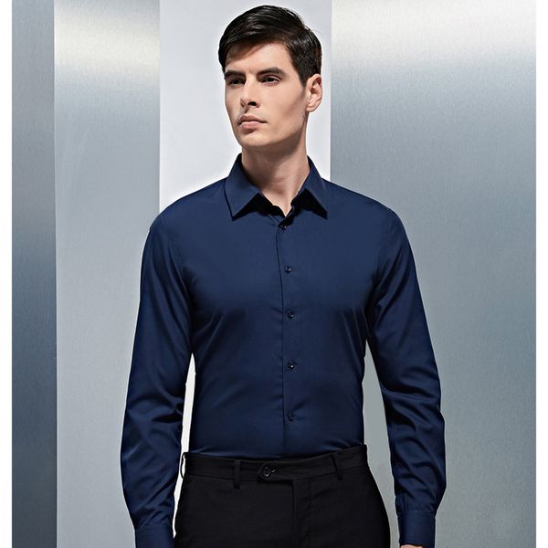 

2019 new fashion men's 100% cotton solid color romantic wedding groom dress shirt slim fit suit dress shirt for men, White;black