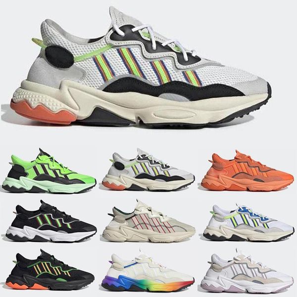 

fashion pride for ozweego running shoes men women halloween tones cloud white solar yellow green orange triple black trainer sports sneakers