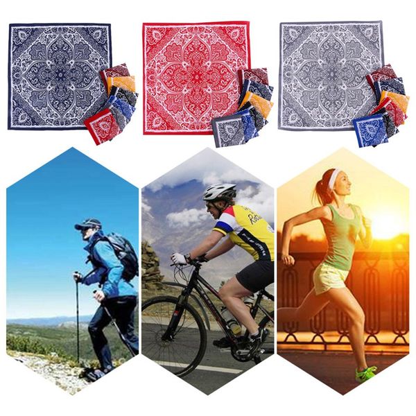 

women men outdoor sports bandana scarf headwear face mask riding camping cycling headscarf tube wristband headband cool, Black