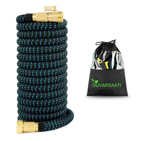 

100 ft expandable garden magic hose flexible garden car water hose high pressure power gun sprinkler nozzle car water spray gun