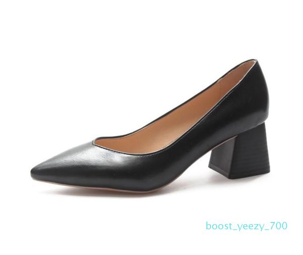 

2019 spring new korean version of pointed high heels women shallow mouth with wild fashion shoes b70, Black
