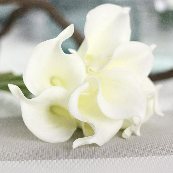 

Artificial Flowers Cheap PU Calla Lily for Home Decoration Wedding Party Supplies Bridal Bouquet Artificial Flowers