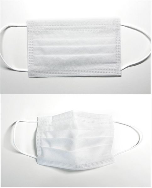 

face mouth masks 3 layers dustproof facial protective er masks anti dust salon earloop against droplet party mask white facemask party masks