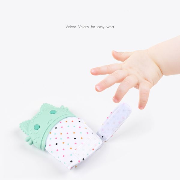 

baby silicone mitts teething mitten glove sound teether newborn chewable nursing mittens teether natural ssucking thumb toy