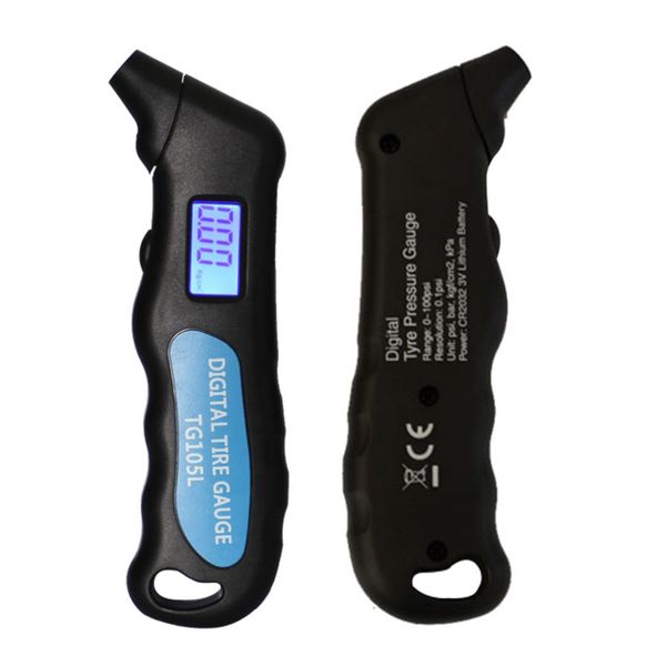 

portable lcd screen display digital tire pressure gauge tire pressure gauge meter for car with backlight drop shipping