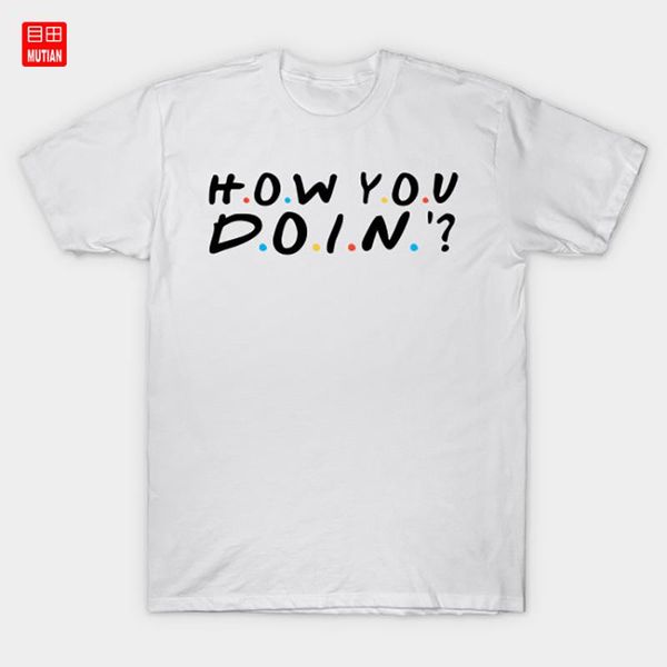 

how you doin t-shirt tribbiani how you doin ross geller monica geller central perk chandler bing joey tribbiani friends tv, White;black