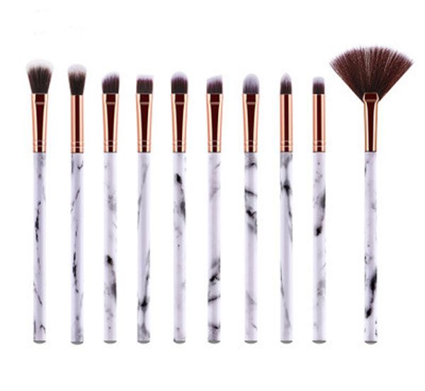

10pcs marble eye brushes makeup brush set eyeshadow eyebrow eyes cosmetic brushes beauty tool