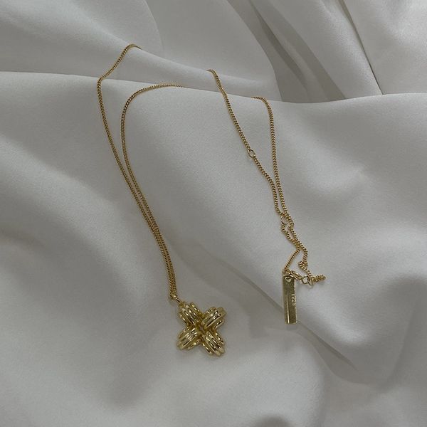 

silvology 925 sterling silver cross цветок ожерелье цвет золота элегантного темперамент ожерелье для женщин 925 путешествия ювелирных издели