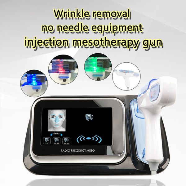 

portable radio frequency facial machine injection mesotherapy gun meso therapy gun machine with good price home use dhl ing, Black;white