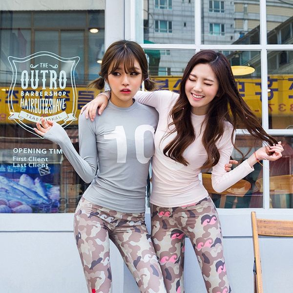 

t4nkd female split snorkel swim female conservative slim long-sleeved sun-proof diving swim diving quick-drying surfing suit jellyfish suit, White;black