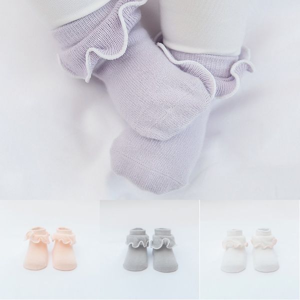 

cute fungus lace baby girls princess socks cotton socks boneless anti-slip toddler summer spring autumn short socks, Pink;yellow