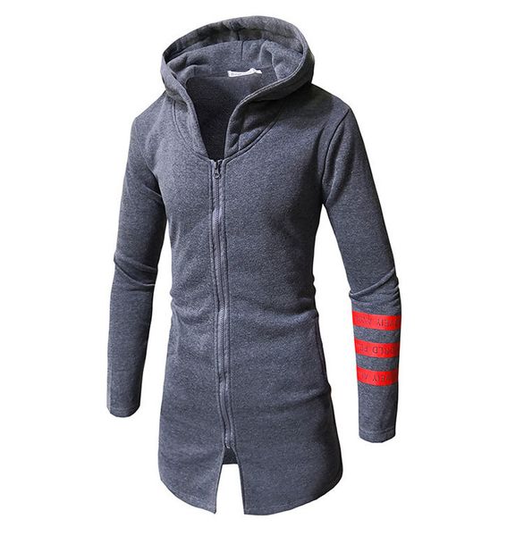 

2019 new autumn spring casual printing medium long style men's hoodie fashion coat dropshipping gift trench, Tan;black
