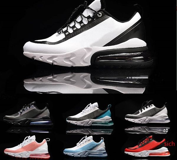 

2020 new react 27c v2 react run utility men women outdoor running shoes training triple black red designer sneakers trainers shoes 36-45