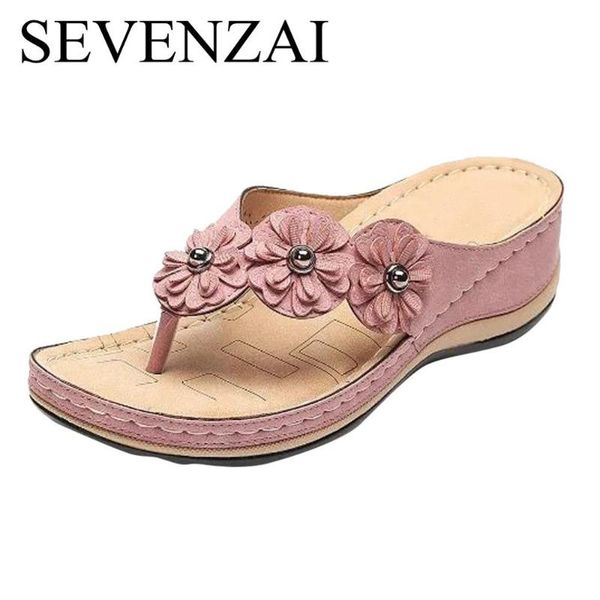 

2020 summer ladies fashion high heel lightweight platform flip flops shoes open toe sandals lady comfortable beach shoes slipper, Black