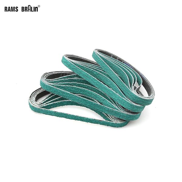 

20 pieces 10*330mm z/a 577f abrasive sanding belt 40# 60# 80# 120# for knife grinding