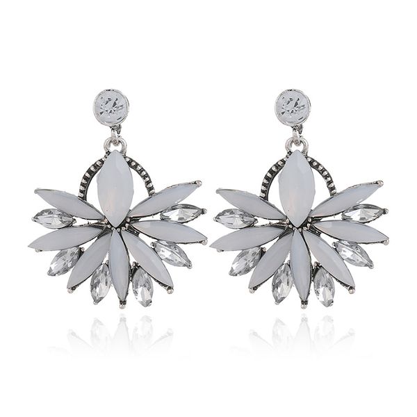 

supply new jewelry fashion simple resin stud earrings exaggerated personality horse eye pendant earrings, Golden