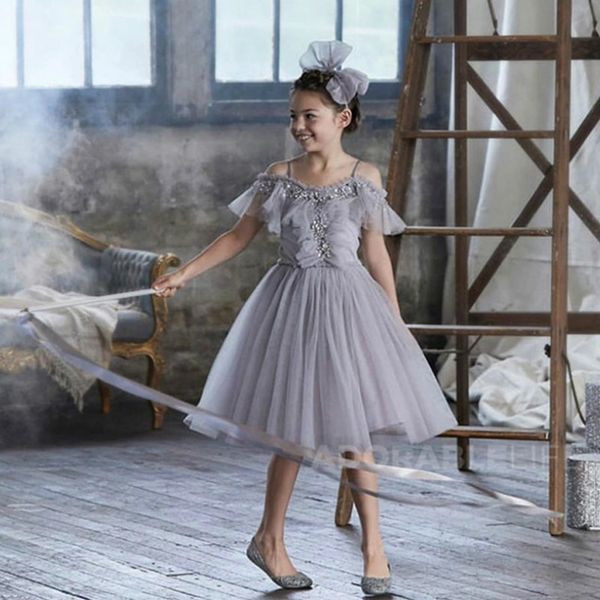 

1-13y new flower girl dresses girl's sequined dress strapless knee length ball gown for birthday party wedding dress cl190, Red;yellow