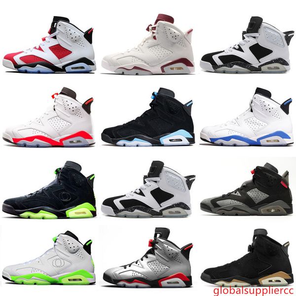 

2019 psg black infrared flint 6 6s basketball shoes us 7-13 men mens unc tinker black cat gatorade green carmine sneakers trainers