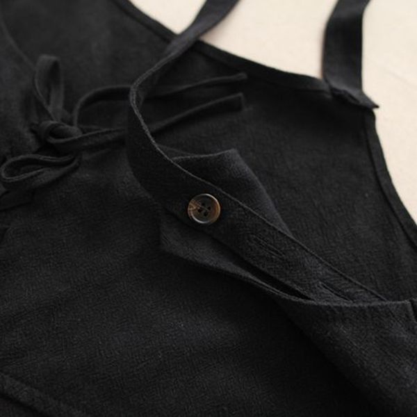 

женщины твердые ремни комбинезон дамы повседневный сыпучие рукавов vintage wide leg шаровары rompers, Black;white