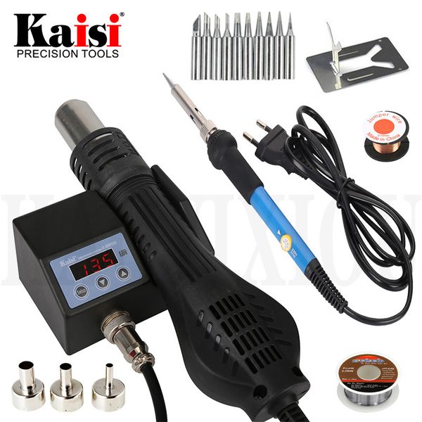 

kaisi mini portable heat air gun bga rework solder station 220v/110v mobile hand-held air blower phone repair tools