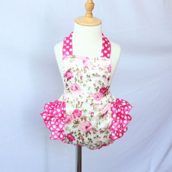 

новый холтер romper для маленьких девочек моды сладкий цветочный printed детей игровая одежда танцевальная одежда, Black;red