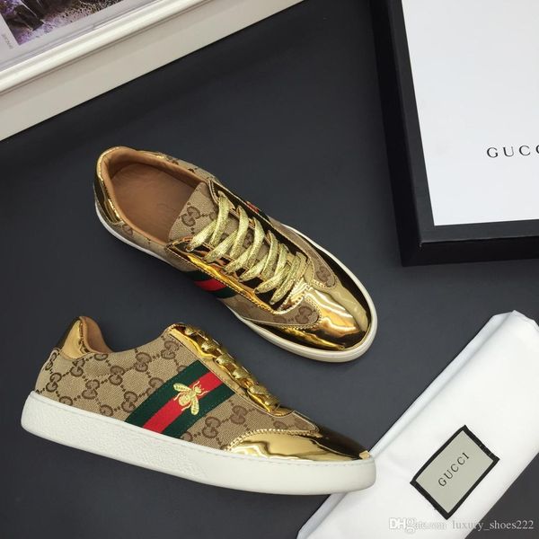 

2020 latest golden leather casual shoes men's casual shoes fashion trend comfortable shoe size 38-44 type 39745400579