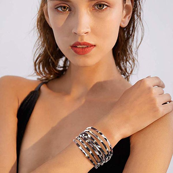 

2019 leather colorful bracelets for women bohemian handmade trendy jewelry charm girl gift wedding party statement bracelet, Black