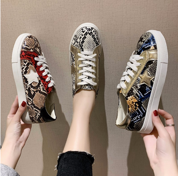 

bonjean selling 2020 spring and autumn women's shoes flat casual sports shoes board large size 35-43, Black