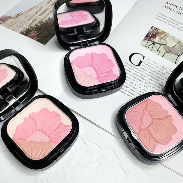 

3 colors contour highlighter makeup cheek blush powder blusher blush brush powder pressed powder foundation face makeup blusher