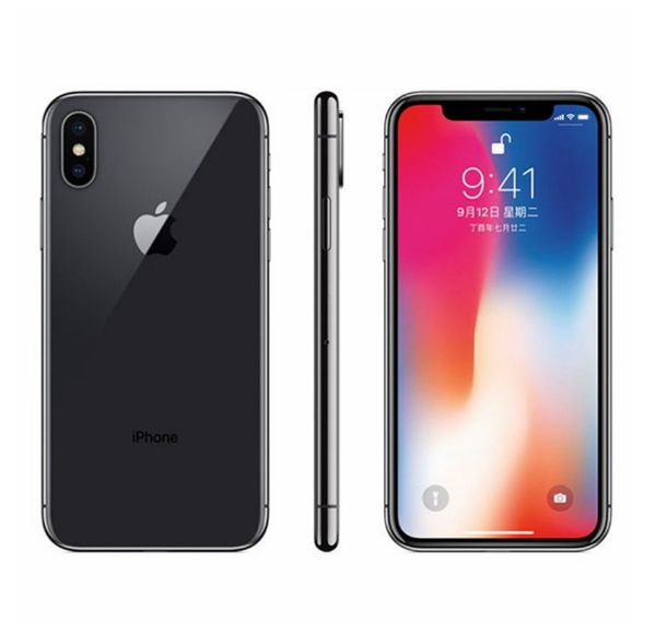 

refurbished original iphone x with face id 3gb ram 64gb/256gb rom 4g lte mobile phone 5.8'' 12.0mp unlocked cellphone