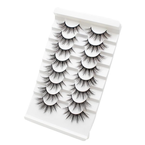 

8 pairs natural false eyelashes fake lashes long makeup 3d mink lashes eyelash extension mink eyelashes for beauty