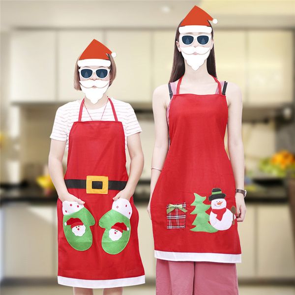 

рождество фартуки украшения xmas фартуки для взрослых женщин и мужчин, званый ужин приготовление фартуки кухонные принадлежности