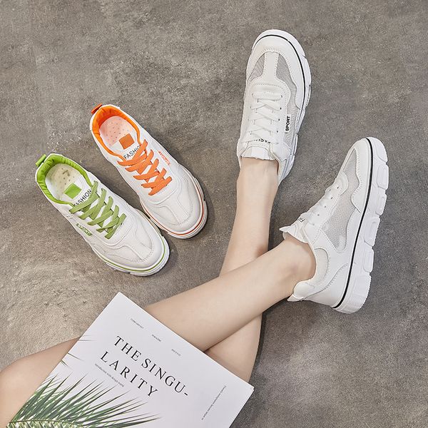 

2020 new fashion shoes women's vulcanize shoes spring casual classic girl's sneakers ladies breathable sport footwear, Black