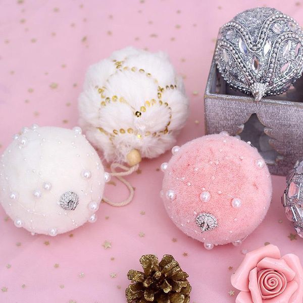 

adornos navidad 2019 natal pink styrofoam balls white christmas tree balls christmas tree ornaments